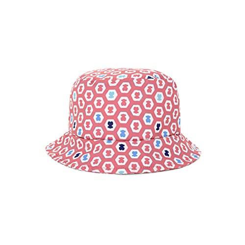 TOUS BABY - Gorro de Playa para tu Bebé. Estampado Exagon. s (Coral, 3 años)