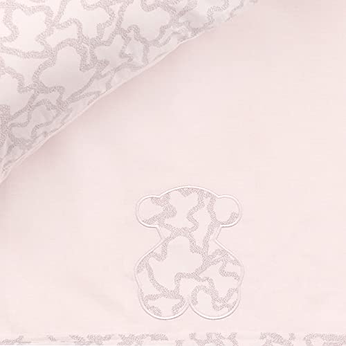 TOUS BABY - Juego de sabanas Home Kaos para la Cuna de tu Bebé. (Rosa, S 80x115 cm)