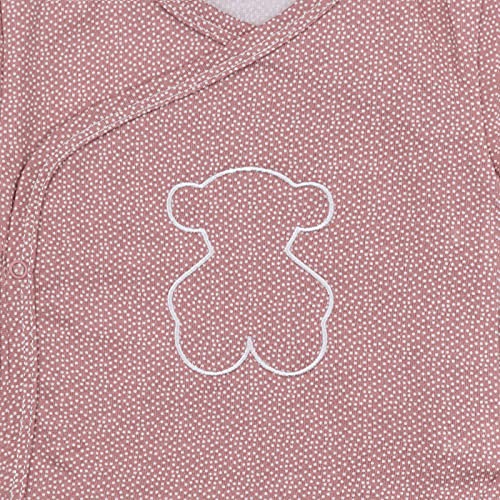 TOUS BABY - Set 2 bodys Manga Corta cruzados para tu Bebé. Estampado Chill. (Marrón, 6-12 meses)