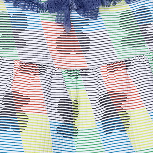TOUS BABY - Vestido evasé de tirantes para tu Bebé. Estampado Line. (Multicolor, 12-18 Meses)