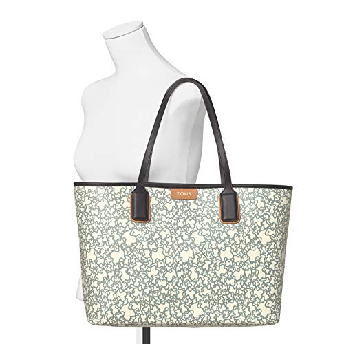 TOUS Capazo grande Kaos Mini beige y negro con neceser