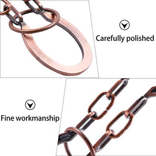 Toyvian Rompecabezas de Alambre de Metal Teaser: Bronce Iq Prueba Desactivador de Hierro Enlace Desbloqueo Enclavamiento Juego Chino Anillo Truco Juguete para Fiesta Favor Niños Adultos
