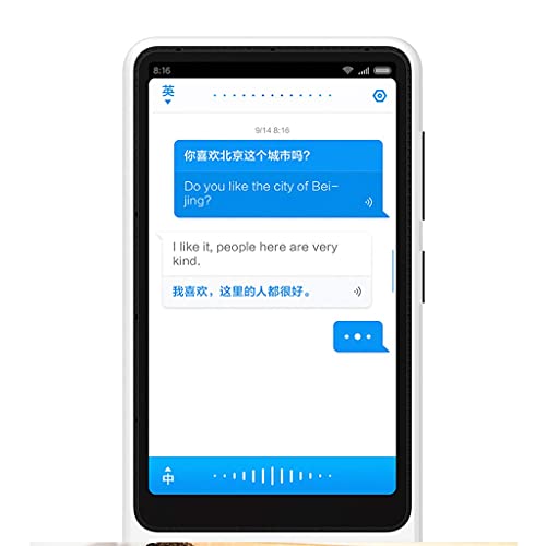 Traducción fuera de línea del dispositivo traductor, la captación de matriz de 6 micrófonos es más clara, pantalla grande de 4,1 pulgadas, audio de traducción en línea de gran precisión Every family