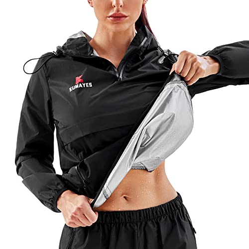 Traje Sauna Entrenamiento Gimnasio Trajes de Sudoración Manga Larga Cortavientos Deportiva Mujer Fitness Track Suit Running