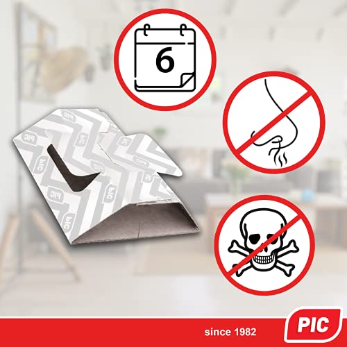 Trampa para cucarachas PIC, trampa para cucarachas con superficie adhesiva para atrapar alimañas, 12 piezas, simplemente añada cualquier cebo (por ejemplo, dextrosa, un pedazo de pan, ect.)