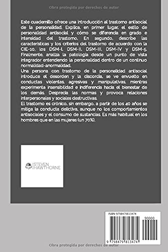 Trastorno Antisocial de la Personalidad: Apuntes de psicología. (APUNTES de PSICOLOGÍA. TRASTORNOS de la PERSONALIDAD.)