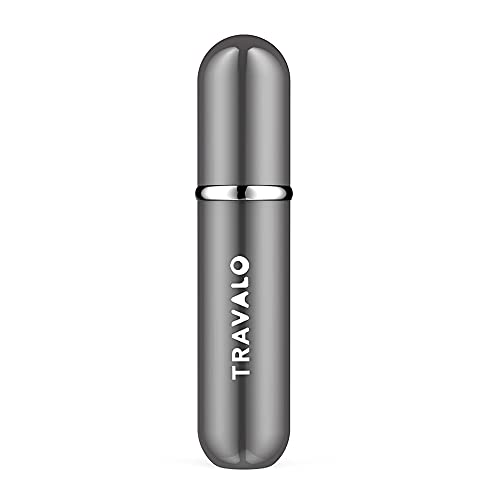 Travalo Classic Perfume Atomizer - Titanium for Unisex 0.17 oz Refillable Spray (Empty)