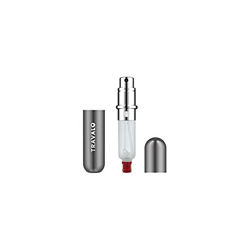 Travalo Classic Perfume Atomizer - Titanium for Unisex 0.17 oz Refillable Spray (Empty)