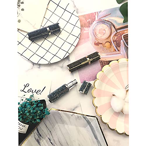 Travalo - Couture Perfume Atomizer - Opulencia y moda - Botella de spray a prueba de exposición al aire - Sin vidrio - Luz de luna - Unisex - 0.17oz