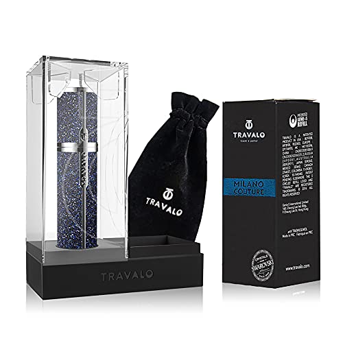 Travalo - Couture Perfume Atomizer - Opulencia y moda - Botella de spray a prueba de exposición al aire - Sin vidrio - Luz de luna - Unisex - 0.17oz