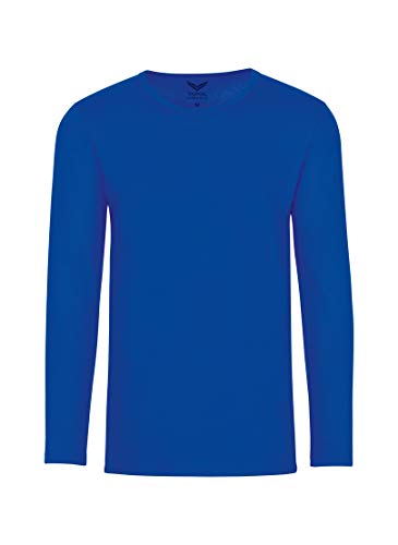 Trigema Damen Langarmshirt 502501 Camiseta de Manga Larga, Azul Cobalto, XL para Mujer