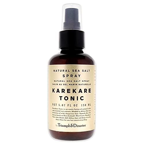 Triumph & Disaster KareKare - Fortalecedor natural de sal marina para el cabello, 150 ml, no pegajoso, instantáneo de playa + protector de cuero cabelludo y cabello