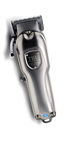 TRU BARBER - REVO - Maquina de cortar pelo profesional para barberia y peluqueria, MOTOR GIRATORIO con medidas de alzas peines de barberia. Maquina de cortar cabello. cortapelo