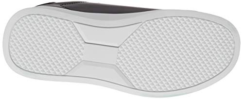 TRUSSARDI JEANS by Trussardi Anemone Action Leather/Logo, Zapatillas de Gimnasio Mujer, Black/Bouganville/Silver, 42 EU