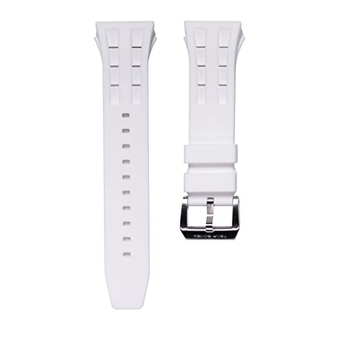 TSAR BOMBA Correa de reloj para hombre Silicona 22 MM Tonneau Lujoso reloj de pulsera Pulsera Resistente al agua 5 ATM Cuarzo japonés Analógico Hombre elegante Regalo