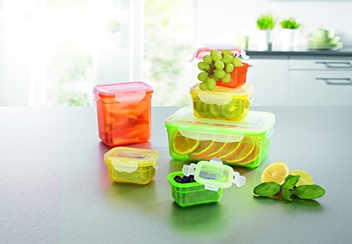 TV Top Ventes 03813 Maxxcuisine – Set de 12 Piezas de conservación plástico, Multicolor (6 Paquetes + 6 Tapas)