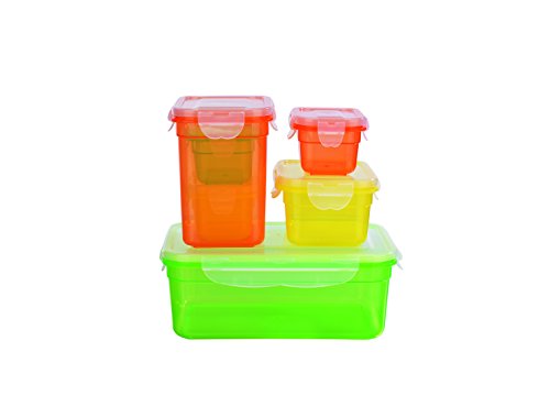 TV Top Ventes 03813 Maxxcuisine – Set de 12 Piezas de conservación plástico, Multicolor (6 Paquetes + 6 Tapas)