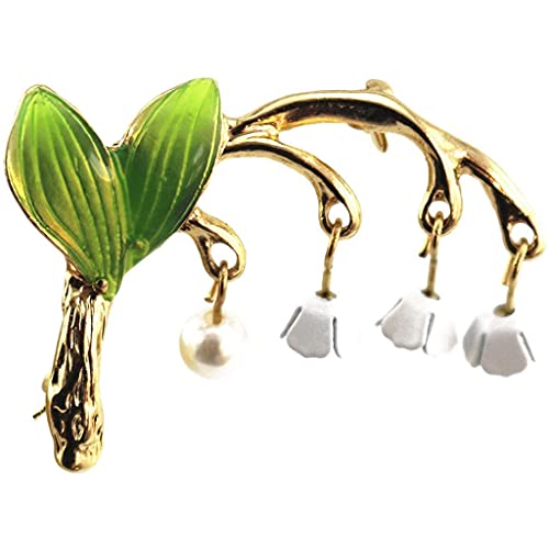 U-K Muguet Flor Broches Alfileres Regalo de Boda de Navidad para mujerDiseño Profesional