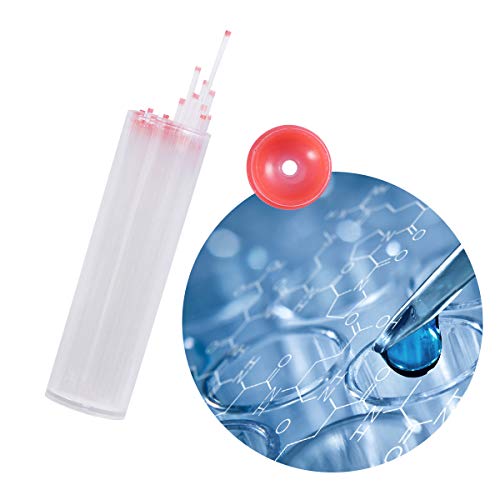 UKCOCO 100 en 1 Tubo de capilar de 75 mm Micro Tubo de hematocrito Tubo de fusión Suministro de muestras de Laboratorio