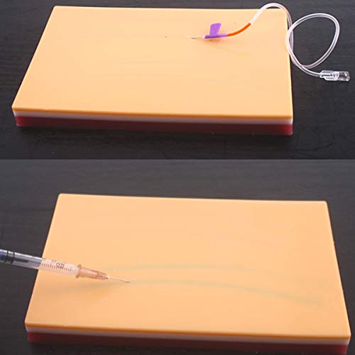 UKCOCO Almohadilla de Sutura de Piel Humana, 3 Capas de Silicona Reutilizable Modelo de Piel de Entrenamiento Médico para Lab Scientific Supplies Science Education