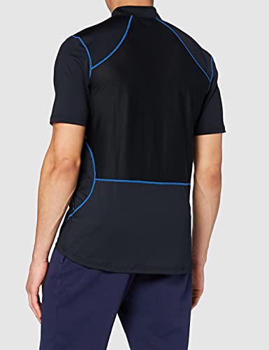 Ultrasport T-Shirt funzionale da uomo per praticare Sport Camiseta, Hombre, Negro/Azul, XL