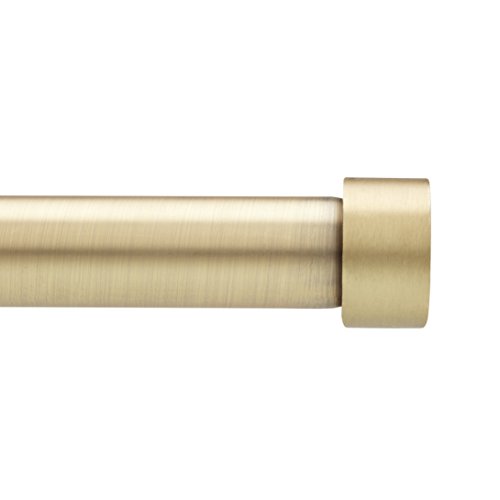 Umbra Cappa Barra para Cortina de Ventana de 2,5 cm, Color Brass