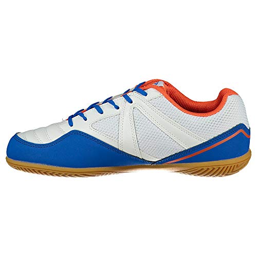Umbro Sala CT, Zapatilla de fútbol Sala, White-Regal Blue-Tangerine Tango, Talla 8 US (41 EU)