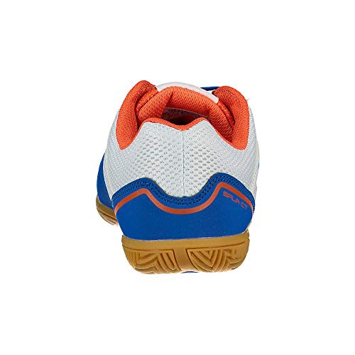 Umbro Sala CT, Zapatilla de fútbol Sala, White-Regal Blue-Tangerine Tango, Talla 8 US (41 EU)