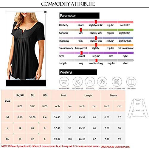 UMIPUBO Bluas de Mujer Camisa Algodón Blusa Mujer Elegante Manga Corta Camisa Suelta Mujer Casual Verano Shirts (Blanco, L)