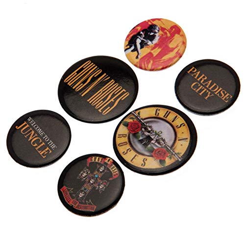 Unbekannt GB Eye LTD, Guns N Roses, Lyrics y Logos, Pack de Chapas