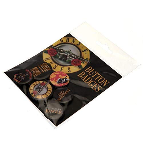 Unbekannt GB Eye LTD, Guns N Roses, Lyrics y Logos, Pack de Chapas