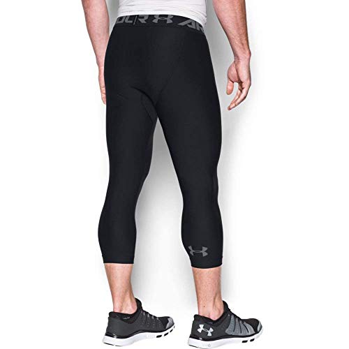 Under Armour HG Armour 2.0 3/4 Legging pantalón Largo, Hombre, Negro (Black/Graphite), S