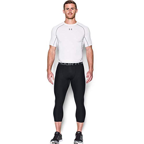 Under Armour HG Armour 2.0 3/4 Legging pantalón Largo, Hombre, Negro (Black/Graphite), S