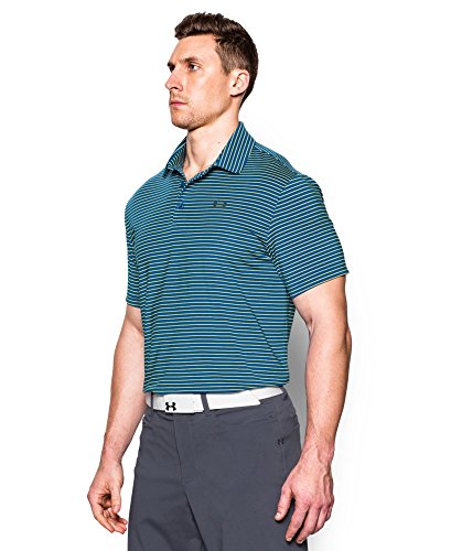 Under Armour Polo Playoff para Hombre Ultra Blue (907)/Gris Stealth Gray S