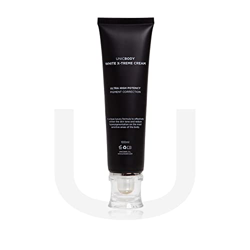 UNICSKIN - Crema Hidratante Facial - Unicbody White X-Treme Complex - 100 ml - Ayuda a Reducir las Manchas Oscuras y la Hiperpigmentación - Efecto Hidratante y Antipolución