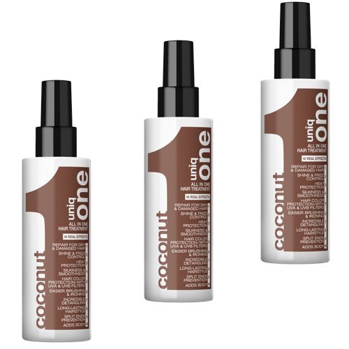 UNIQ ONE Coconut Trattamento Di Riparazione Per Capelli Secchi e Danneggiati 150ml (3 PIECES)