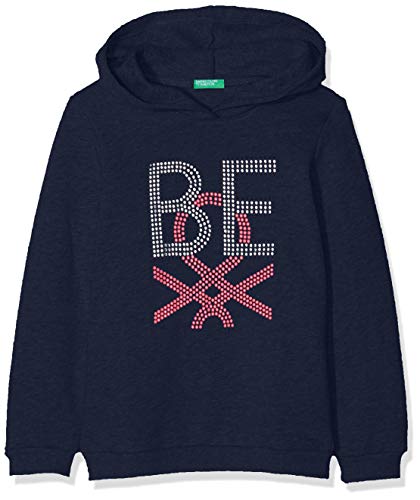 United Colors of Benetton Basic G1 Sudadera, Azul (BLU Scuro 13c), 82 (Talla del Fabricante: 1Y) para Niñas