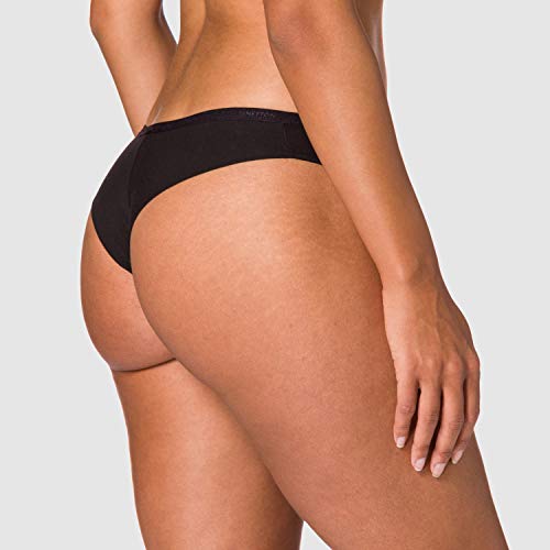 United Colors of Benetton Slip Brasil 3in71z034 brasileño, Negro 100, XS para Mujer
