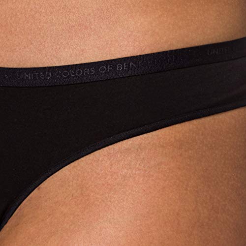 United Colors of Benetton Slip Brasil 3in71z034 brasileño, Negro 100, XS para Mujer
