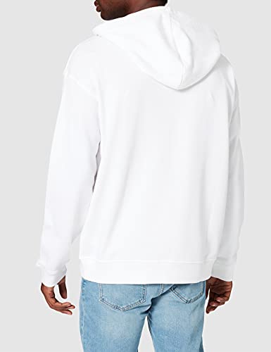 United Colors of Benetton (Z6ERJ Giacca C/CAPP M/L 3J68J5217 Sudadera sin Capucha, Bianco 101, XS para Hombre