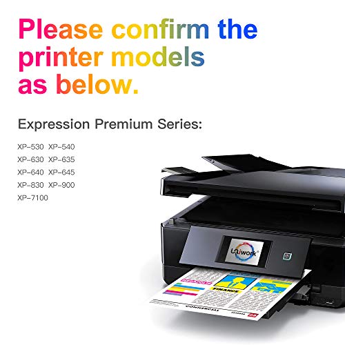 Uniwork 33XL Cartuchos de Tinta Reemplazo para Epson 33 33XL 33 XL Compatible con Epson Expression Premium XP-530 XP-540 XP-630 XP-635 XP-645 XP-640 XP-830 XP-900 XP-7100