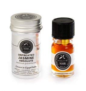 Untreated Jasmine Absolute (Jasminum grandiflorum) /Jazmín sin tratar (Jasminum grandiflorum/helianthus annus) (500ml) by NHR Organic Oils