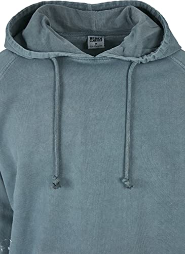 Urban Classics Overdyed Hoody Sudadera con Capucha, Dustyblue, L para Hombre
