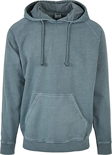 Urban Classics Overdyed Hoody Sudadera con Capucha, Dustyblue, L para Hombre