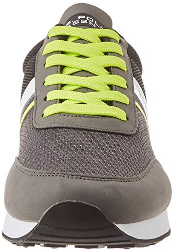US Polo Association Brandon, Zapatillas de Gimnasia Hombre, Multicolor (Grey/Black 031), 41 EU