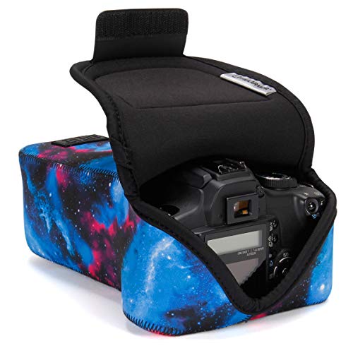 USA Gear DSLR Funda Cámara Reflex y Estuche De Cámara con Lente De Zoom con Protección De Neopreno Y Almacenamiento De Accesorios - Compatible con Canon, Nikon, Sony, Olympus, Pentax Y Más - Galaxia