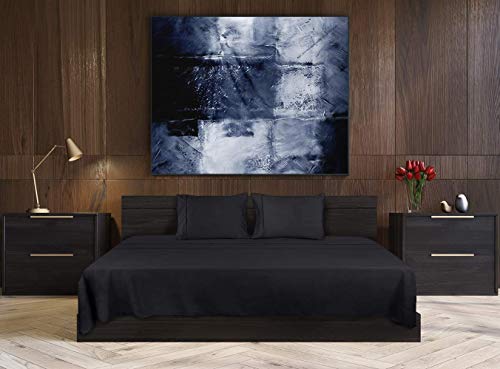 Utopia Bedding Juego De Sabanas 150x200 - Negro - Microfibra Cepillada - Sábanas y Fundas de Almohada (Cama 150)