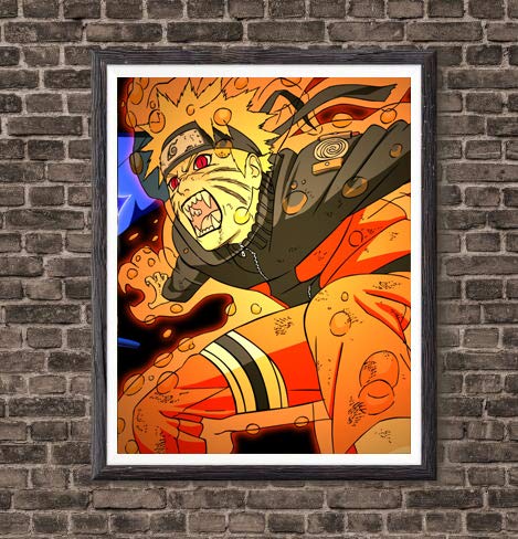 Uzumaki Sasuke Best Friendship Manga Anime Wall Art Print Decor, 8 x 10 pulgadas, sin marco, juego de 6 piezas