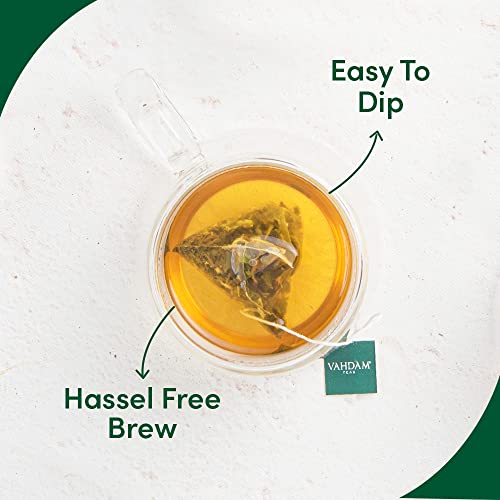 VAHDAM, Tisana de Camomila (100 Bolsitas de Té) | Ingredientes 100% Naturales | Manzanilla Infusion | SIN CAFEÍNA | Bebida para la Noche | Té de Hierbas de Sabor Floral
