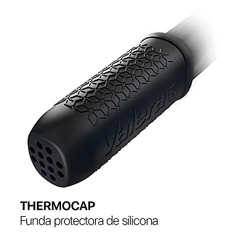 Valera Swiss'x Frisé, Plancha Onduladora Profesional, Para Dar Volumen Y Textura Al Cabello Hasta 230°c, Color Negro/rojo
